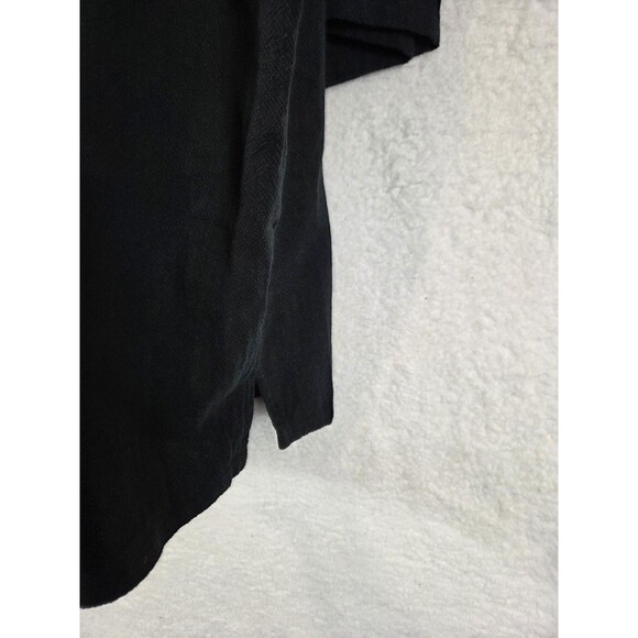 KS Island Cotton Shirt Mens 4XL Black Lace Up 3/4 Sleeve Tunic Big & Tall Pirate - Picture 5 of 8